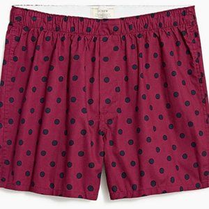 J Crew Woven Boxers - Crushed Beet Navy M (AS576)